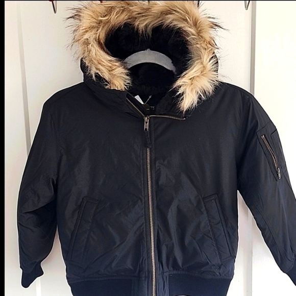 NWT J.Crew Crewcuts Outerwear Black Short Parka Puffer size 6-7 girls - Picture 3 of 6